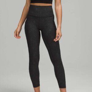 NWT- Lululemon Align High-Rise Pant  25- Size 2 Yogo Embossed Black